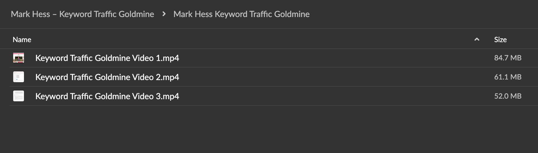 Mark Hess – Keyword Traffic Goldmine